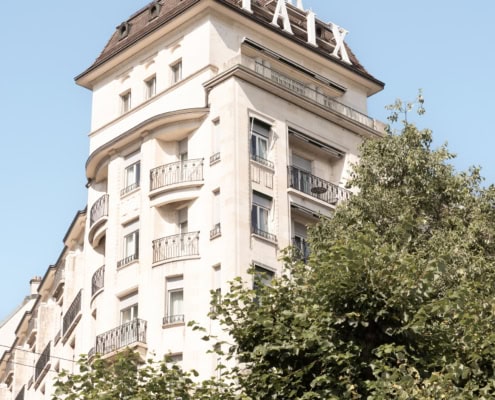 Façade de l'Hôtel de la Paix à Lausanne