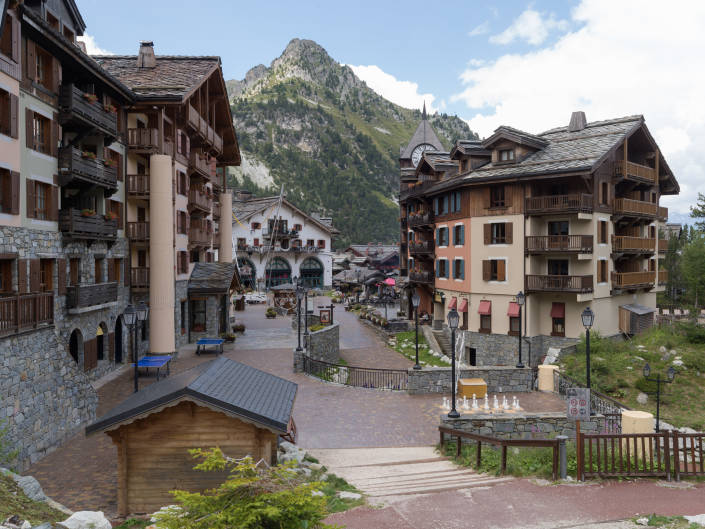 la place du village des Arcs 1950