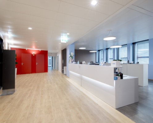 réception du centre médical Medbase Lancy Pont Rouge