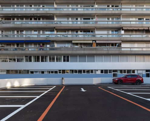 parking dans le quartier de la Servette à Genève