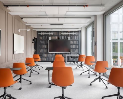 salle de classe de l'imad à Genève